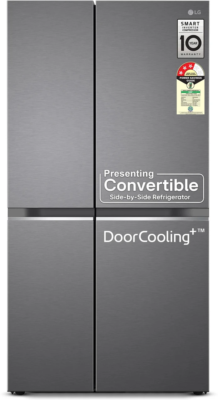 lg 650 l frost free inverter side by side refrigerator