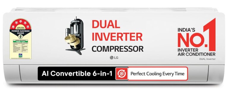 LG 1.5 Ton 5 Star AI Dual Inverter Split AC