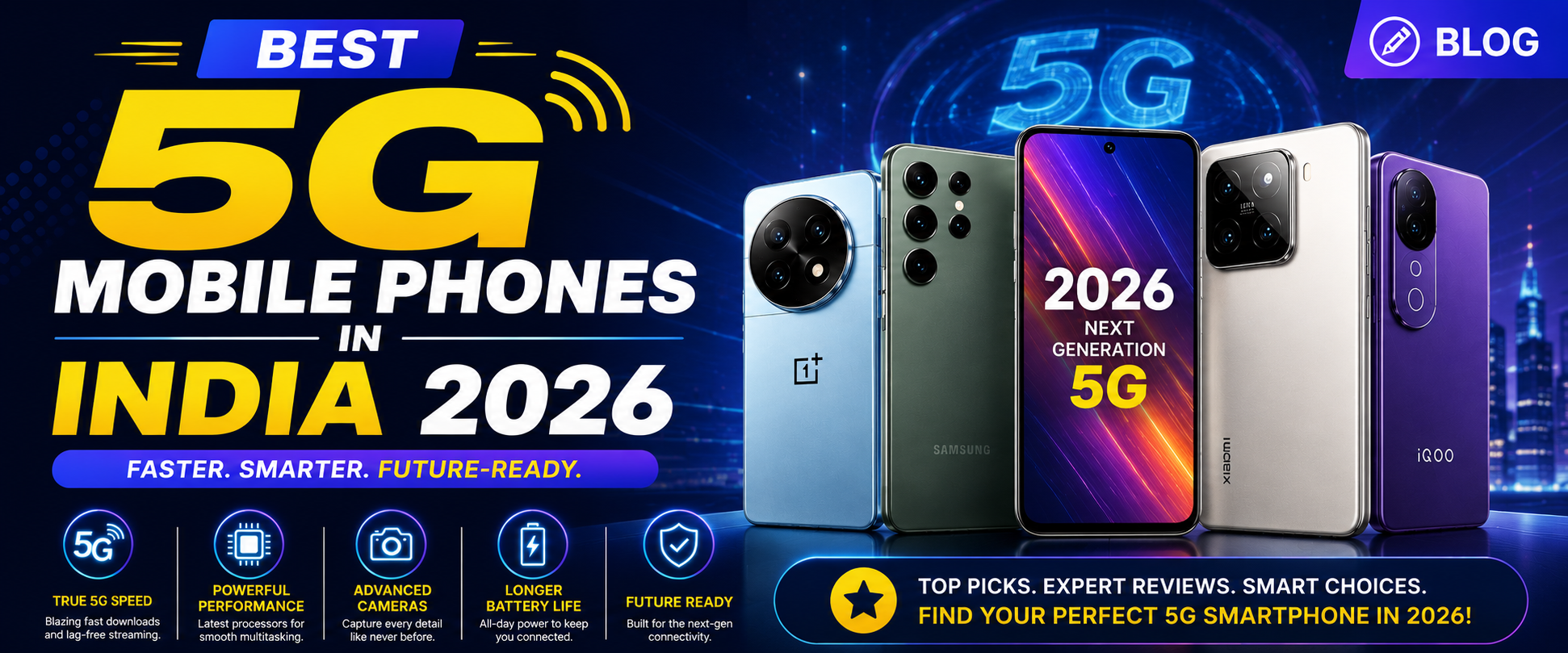 Latest & Best 5G Mobile Phones in India 2026- SmartDealPoint