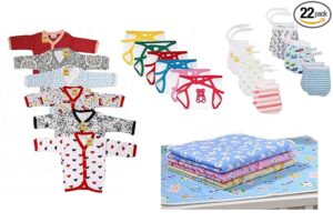 Infantbond 22 In 1 New Born Baby Complete Daily Items Combo0 3 Months 22 In 1 Multicolor 1 Count